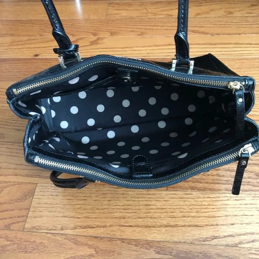 Kate Spade RARE Cedar Street Reena Shoulder Patent Leather Black handbag